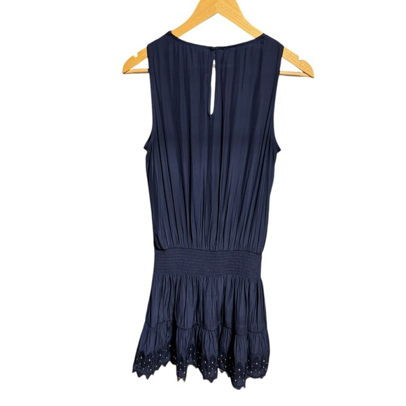 Ramy Brook Oceans dress in Navy with gold detailing hardware size small - Picture 4 of 6